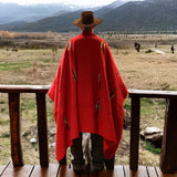 Red Thunderbird Mexican Blanket