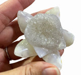 Crystals ~ Druzy Agate Lotus Flower