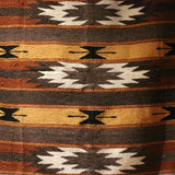 Mexican Blanket 100% Wool in Mustard + Brown + Rust PRE ORDER ONLY!
