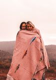 Rose Thunderbird Mexican Blanket