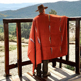 Rust Thunderbird Mexican Blanket