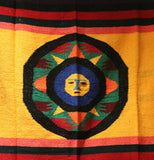 Sun of God Multi Color Mexican Blanket
