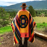 Sun of God Multi Color Mexican Blanket