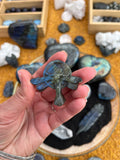 Crystals~ Labradorite Fairy Moon Carving