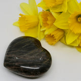 Crystals ~ Charcoal Moonstone Heart 121 g