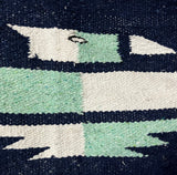 Blue Eagle Thick Mexican Blanket Design