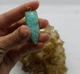 Amazonite Arrowhead 14K Gold Necklace PRE ORDER ONLY!