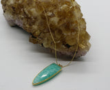 Amazonite Arrowhead 14K Gold Necklace PRE ORDER ONLY!