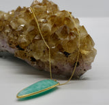 Amazonite Arrowhead 14K Gold Necklace PRE ORDER ONLY!