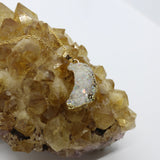 Druzy Quartz Crystal Necklace 14K Gold
