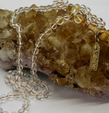 Mala ~ Clear Quartz AAA + Citrine Standing Buddha - PREORDER ONLY!