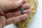 Once in a Blue Druzy Moon Droplet 14K Gold Necklace