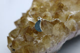 Once in a Blue Druzy Moon Droplet 14K Gold Necklace
