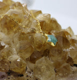 Amazonite Wish Upon a Star Pendant 14K Gold Necklace - Wish Upon a Star Pendant Necklaces | Meaningful Gifts for Dreamers