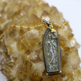 Beaded Chain ~ Standing Buddha Pendant + Citrine Beaded Chain + Citrine Droplet
