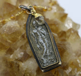 Beaded Chain ~ Standing Buddha Pendant + Citrine Beaded Chain + Citrine Droplet