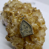 Beaded Chain ~ Sitting Buddha Pendant + Citrine Beaded Chain + Citrine Droplet