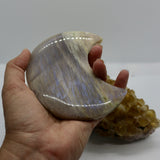Moonstone Crescent Large Moon Carving – Crystal for Intuition, Healing & Lunar Energy