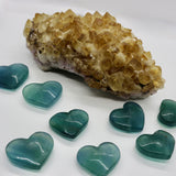 Crystals ~ Rare Blue Fluorite Hearts
