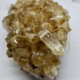 Citrine Crystal Point Pendant 14K Gold Necklace