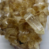 Citrine Crystal Point Pendant 14K Gold Necklace