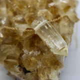 Citrine Crystal Point Pendant 14K Gold Necklace