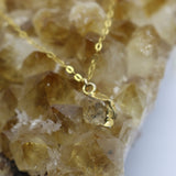 Citrine Droplet 14K Gold Necklace