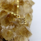 Citrine Droplet 14K Gold Necklace