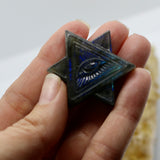 Labradorite Carving of the Mystic Star Evil Eye