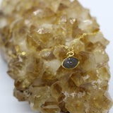 Labradorite Evil Eye 14K Gold Necklace
