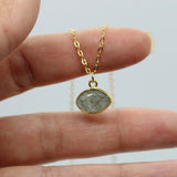Labradorite Evil Eye 14K Gold Necklace