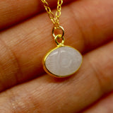 Moonstone Evil Eye 14K Gold Necklace