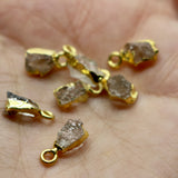 Thunderbird 14K Vermeil Gold Pendant + Herkimer Diamond Droplet 14K Gold Necklace