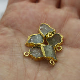 Aquamarine Droplet  14K Gold Necklace