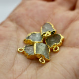 Aquamarine Droplet  14K Gold Necklace