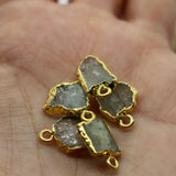 Aquamarine Droplet  14K Gold Necklace