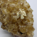 Thunderbird 14K Vermeil Gold Pendant + Herkimer Diamond Droplet 14K Gold Necklace
