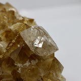 Herkimer Large Stone 14K Gold Necklace