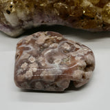 Crystals ~ Pink Amethyst + Pink Flower Agate Heart 114 grams