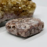 Crystals ~ Pink Amethyst + Pink Flower Agate Heart 114 grams