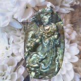 Crystals ~ Labradorite Bodhisattva Carving