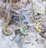 Abalone Moon Necklace