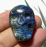 Crystals~ Labradorite Flat Skull Carving