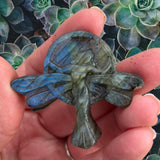 Crystals~ Labradorite Fairy Moon Carving