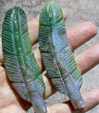 Crystals ~ Moss Agate Reiki Feathers