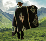 Blue Eagle Thick Mexican Blanket Design