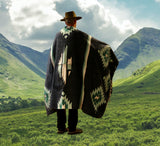 Blue Eagle Thick Mexican Blanket Design