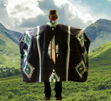 Blue Eagle Thick Mexican Blanket Design