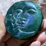 Crystals ~ Moss Agate Eclipse Moon