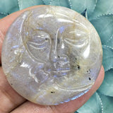 Moonstone Eclipse Carving – Crystal for Intuition, Healing & Lunar Energy